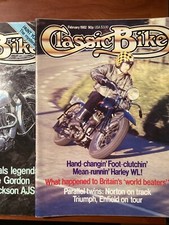 Classic bike magazines x2 January February 1982 Harley Davidson WL BSA B31 AJS