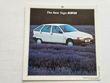 YUGO SANA SALES BROCHURE 1990