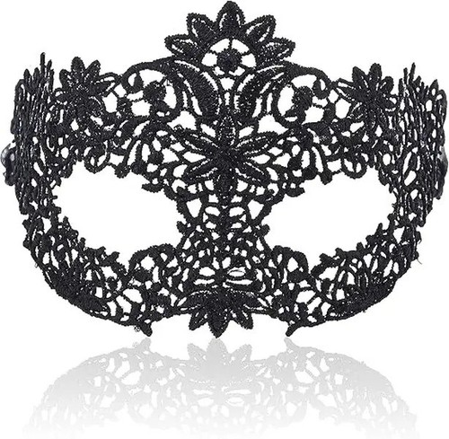 Lace venetian masquerade mask - lace,