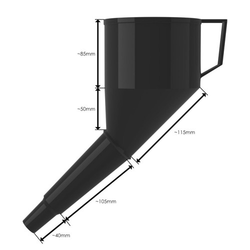 Black plastic petrol - black,