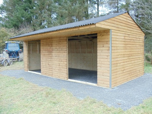 Mobile field shelter - shelter, horse