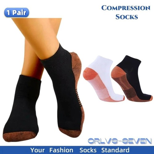Copper compression ankle socks - copper,