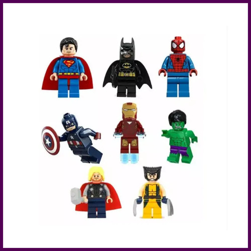 8pcs super hero comic mini - comic,