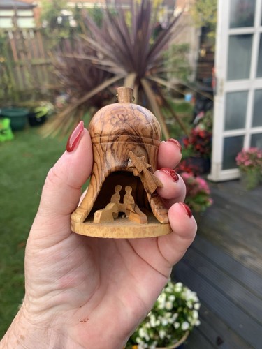 Christmas bell nativity wood - nativity,