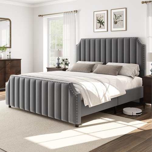 King size platform - size, frame