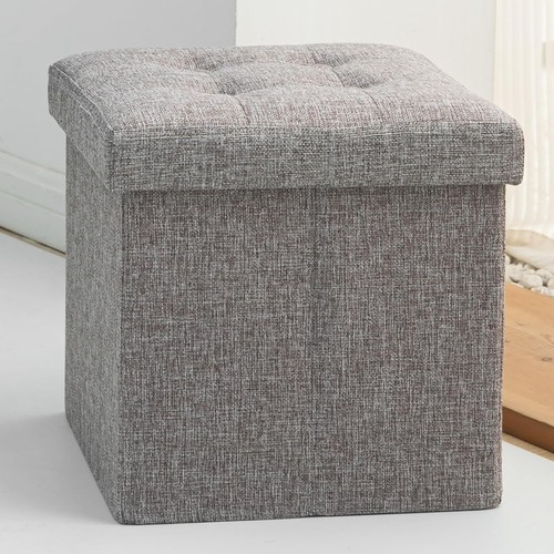 Folding storage ottoman - ottoman, seat