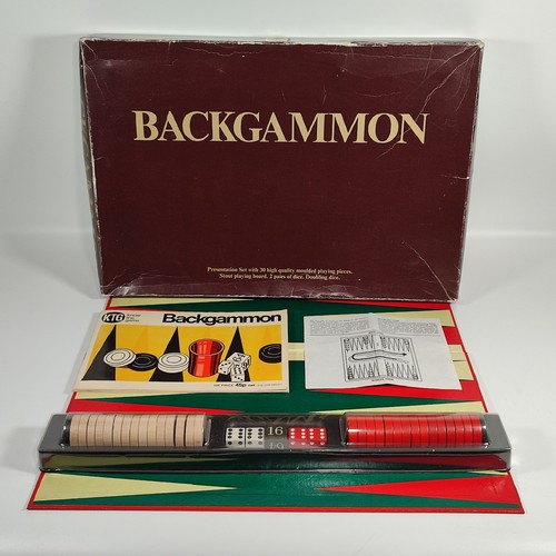 Backgammon board game 1970s - backgammon,