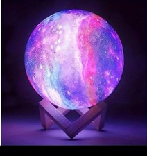 Sensory Battery LED Light 7 Colour Changing 3D Moon Lamp Room Light. Brand New