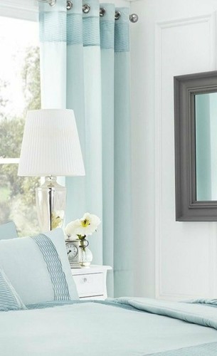 Pearl duckegg curtains - duckegg,