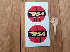 BSA Motorcycle Red Circular