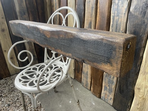 Reclaimed solid wood fireplace - solid,