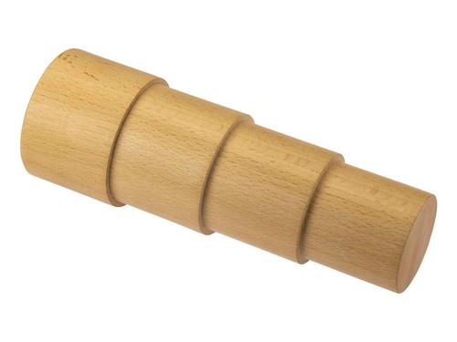 Wooden round stepped - round, bracelet