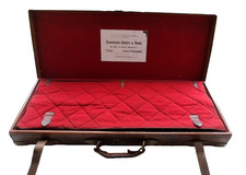 FINE OAK & LEATHER DOUBLE GUN