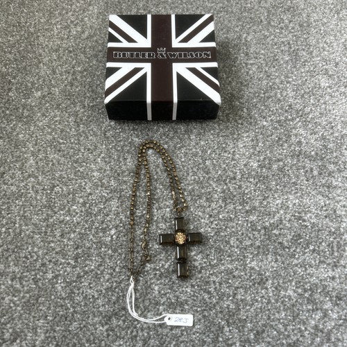 Butler wilson cross pendant - &,