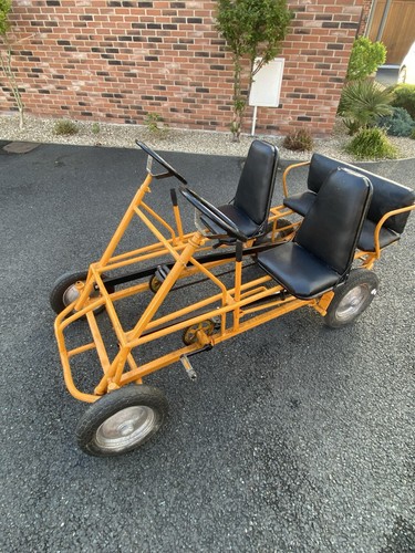 Adult and child pedal - adult, car