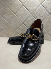 Zara Black Leather Loafers