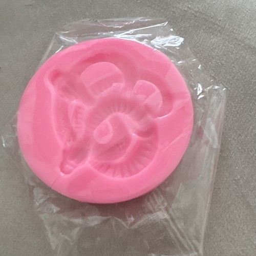 Pink silicone non stick - pink, frog