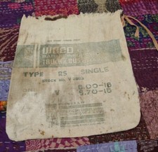 Vintage Acco Weed Bar-Reinforced Truck and Bus Chains Linen Cloth Bag Used 