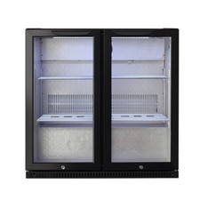 Cookology CCBFHI210BK 210 Litre Commercial Back Bar Chiller Fridge - in Black