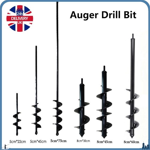 Auger spiral drill - bit, fence