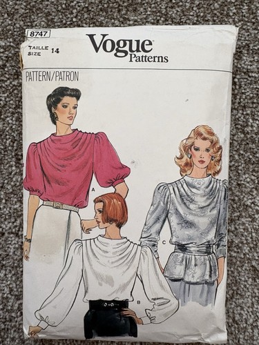 Vogue 8747 vintage blouse - 8747,