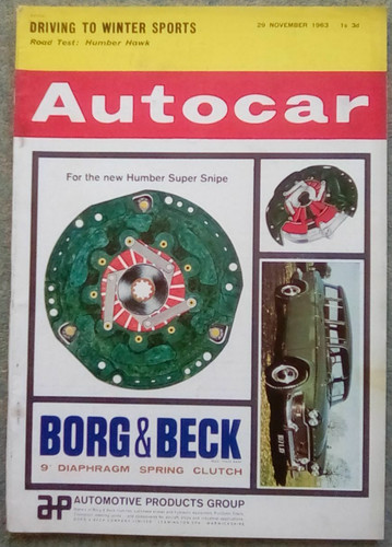 Autocar humber - nov, 1963)