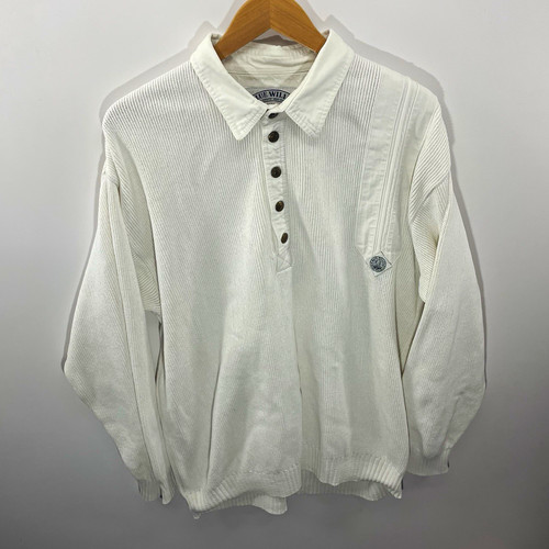 Blue willi white knit - willi's,