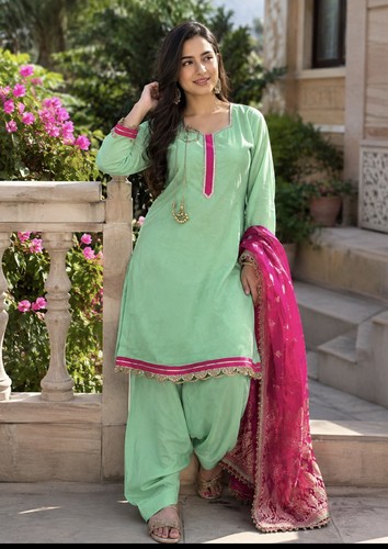 Punjabi suit with salwar - suit,