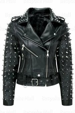 Women Studded Leather jacket