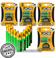 JCB Rechargeable Batteries AA