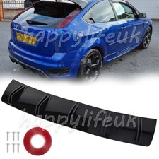 For Ford Focus ST225 MK2 04-14 Rear Diffuser 10 Fins Bumper Lip Splitter Spoiler