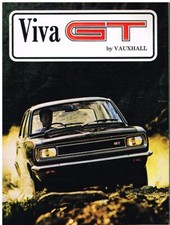 VAUXHALL VIVA HB 2.0 GT SALOON ORIGINAL 1968 FACTORY UK SALES BROCHURE