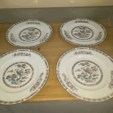 Wedgwood Kutani Crane Salad/ Dessert Plates 8" Bone China x 4 VGC 