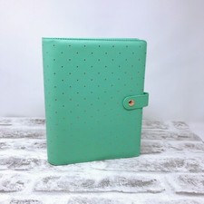 A5 Organiser, A5 Filofax Compatible Planner File - Green & Rose Gold Spot