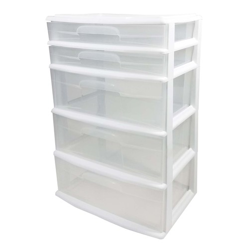 Homz plastic drawer storage - plastic, 5