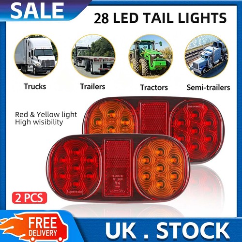 Trailer lamp caravan van - 2x,