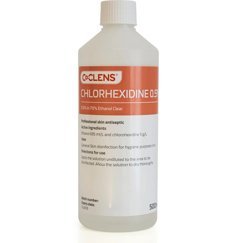 Clens chlorhexidine in - co-clens, 0.5%
