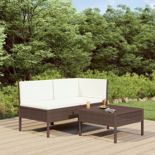 Garden furniture set brown - garden,