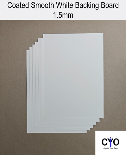 Coated smooth white mount - coated,