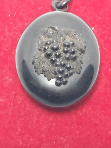 Antique whitby jet mourning - jet,
