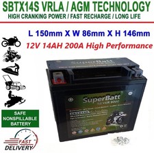 SuperBatt SBTX14S AGM Battery