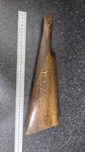 Old gun stock - old,