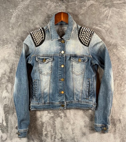 Zara studded shoulder denim - shoulder,