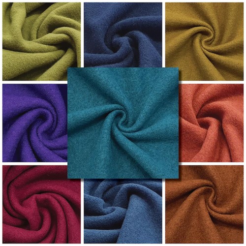 Boiled wool fabric various - boiled,