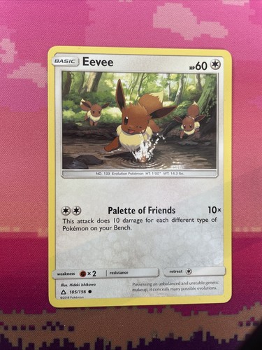 Pokemon card eevee - eevee, prism