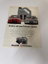 Original 1993 Vauxhall Astra GSi Mobil 1 Magazine Advert Frame Ready Retro a