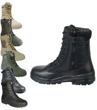 Savage Island Patrol Combat Boot Leather ZIP Army Tactical Cadet Security Police