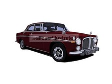 ROVER P5B COUPE CAR ART PRINT PICTURE (SIZE A4). PERSONALISE IT! 