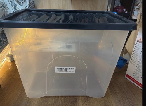 Ikea 80l clear plastic storage - ikea,