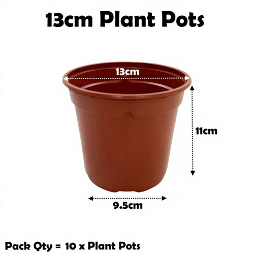 13cm plant pots litre - 13cm,